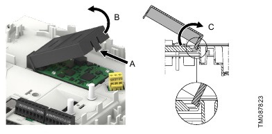 De CIM-module vervangen - Stap 1