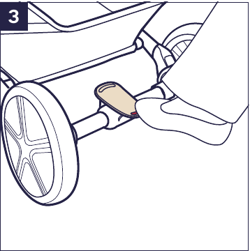 Productgebruik - De achterwielen vergrendelen