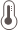 Pictogram van een oververhitte batterij