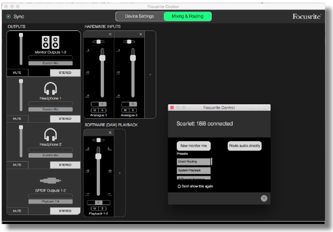 Focusrite Control openen