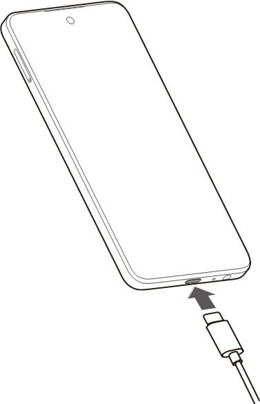 De telefoon opladen