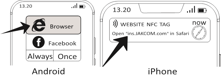 Opstarten van NFC-modulefunctie - Stap 5