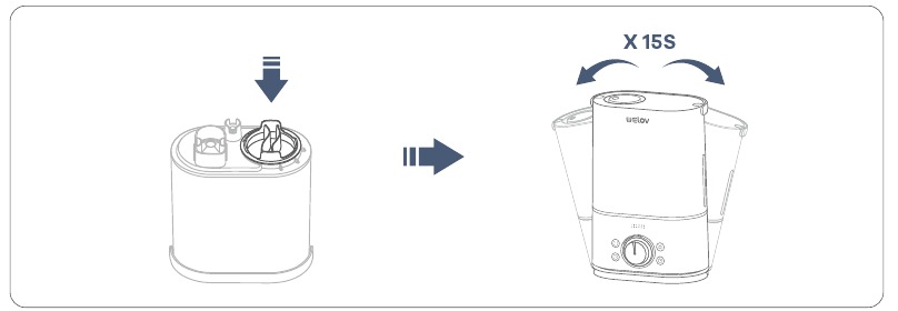 Desinfectie-instructies - Stap 2
