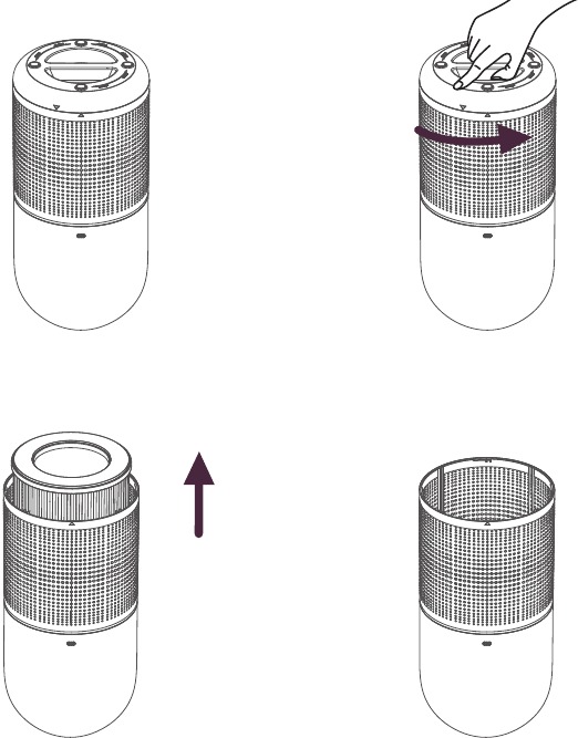 GEBRUIK EN BEDIENING - FILTER VERWIJDEREN