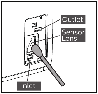 De stofsensor reinigen - Stap 2