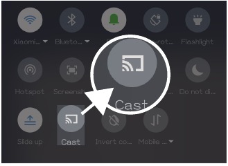 Scherm spiegelen - Android os - Draadloze verbinding - Stap 2
