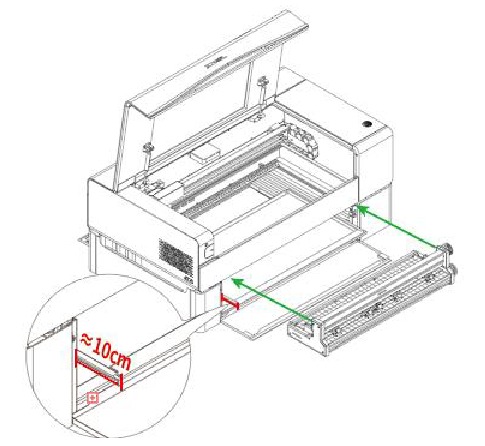 Monteer de transportbandinvoer - Stap 5