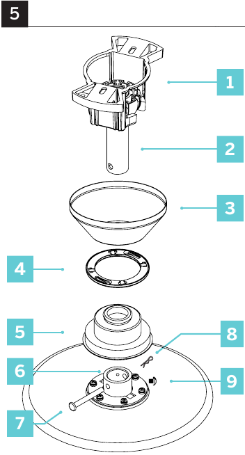 De ventilator ophangen - Stap 1