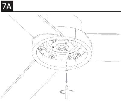 Adapterplaat installeren - Stap 1