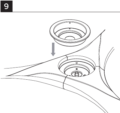 De LED-armatuurmodule installeren - Stap 2