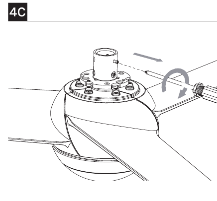 De ventilator ophangen - Stap 3