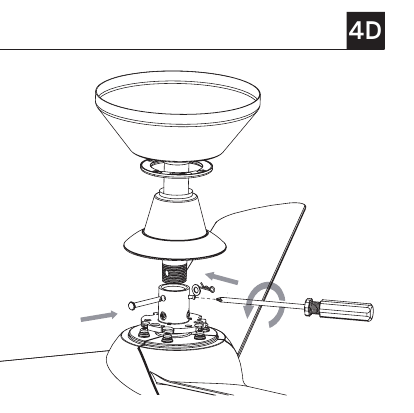 De ventilator ophangen - Stap 4