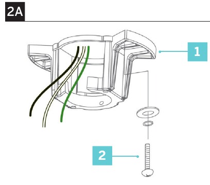 De hangerbeugel installeren - Stap 1