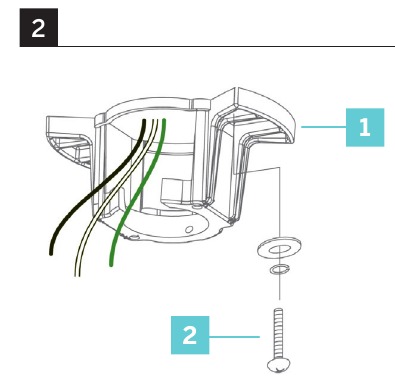 De montagebeugel installeren - Stap 1