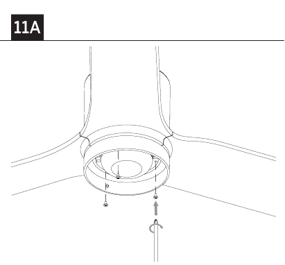 De armatuurmodule/PC-kap installeren - Stap 2