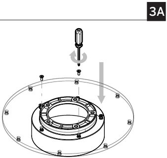 De ventilatorbladen bevestigen - Stap 2