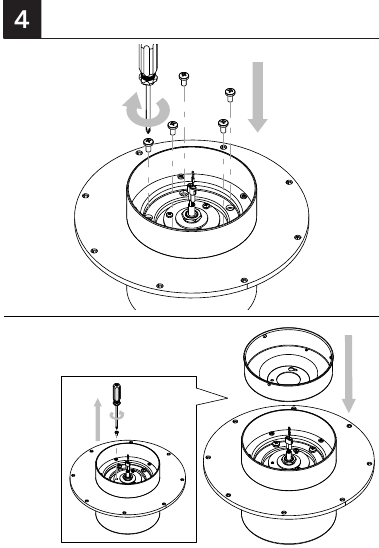 De ventilatorbladen bevestigen - Stap 4