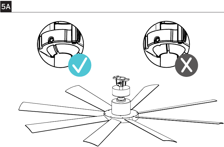 De ventilator ophangen - Stap 2