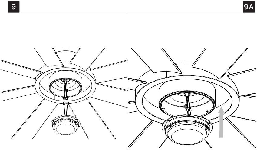 De LED-armatuurmodule installeren - Stap 2