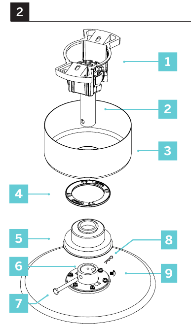 De ventilator ophangen - Stap 1