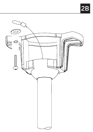 De ventilator ophangen - Stap 3