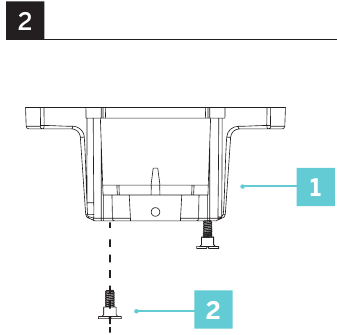 De ventilator ophangen - Stap 1