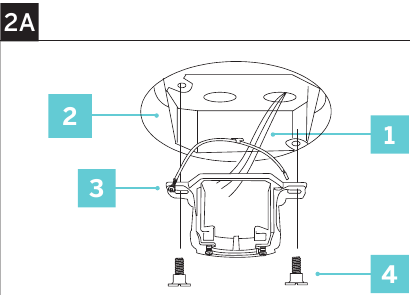 De ventilator ophangen - Stap 2