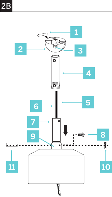 De ventilator ophangen - Stap 3