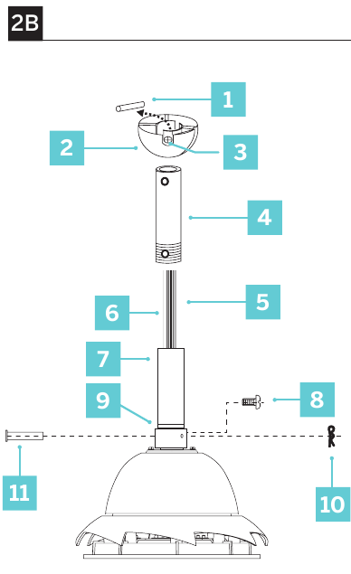 De ventilator ophangen - Stap 3