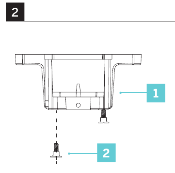 De ventilator ophangen - Stap 1