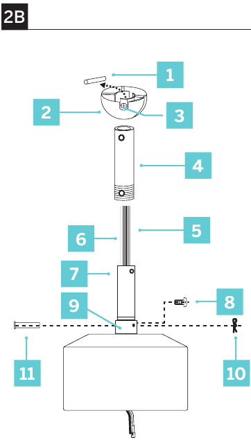 De ventilator ophangen - Stap 3