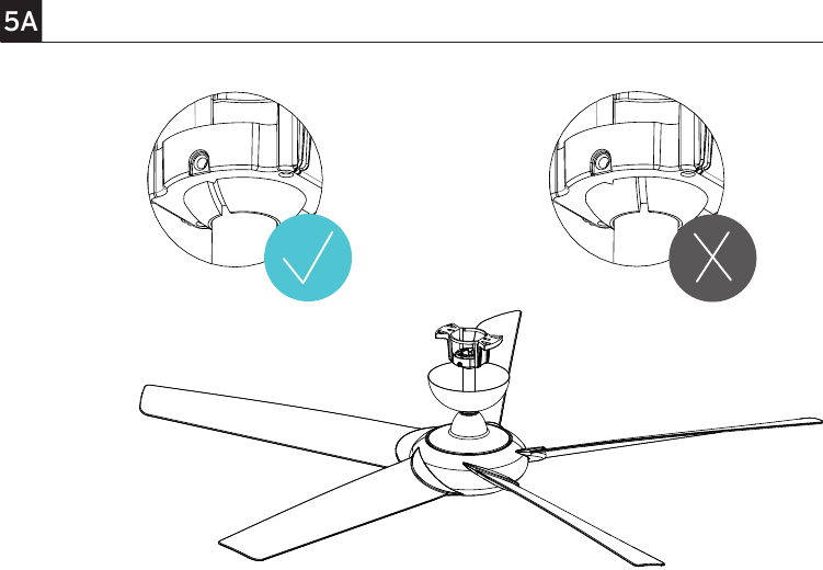 De ventilator ophangen - Stap 2
