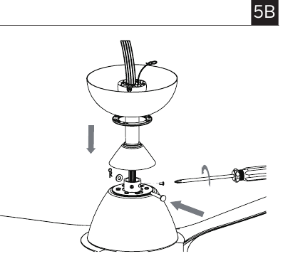 De ventilator ophangen - Stap 3