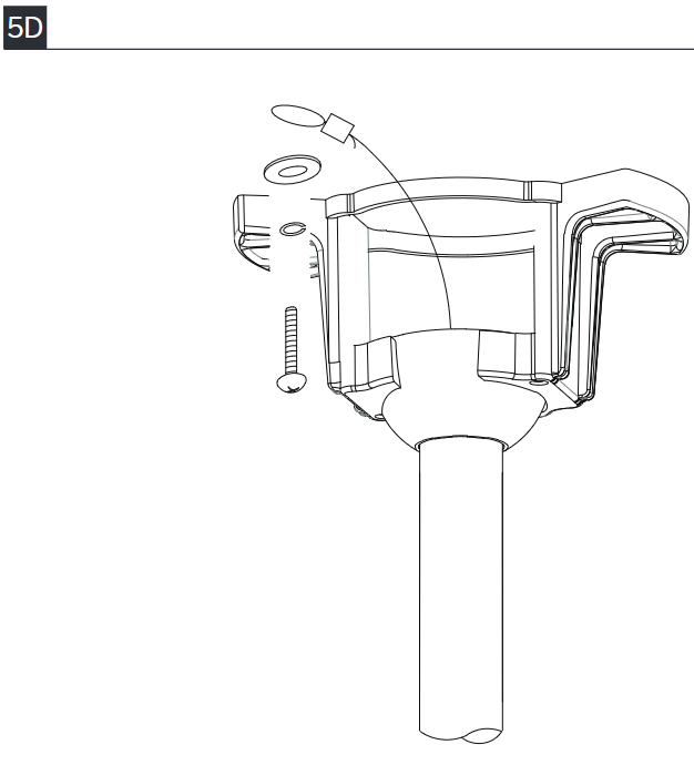 De ventilator ophangen - Stap 5