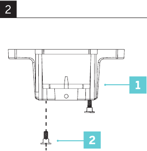 De montagebeugel installeren - Stap 1