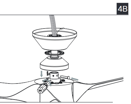 De ventilator ophangen - Stap 3