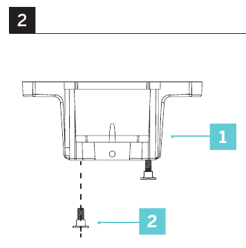 De ventilator ophangen - Stap 1