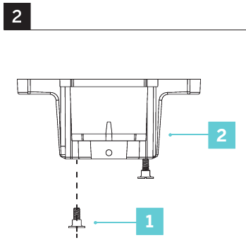 De ventilator ophangen - Stap 1