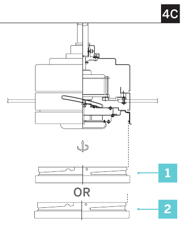 De ventilator monteren - Stap 4