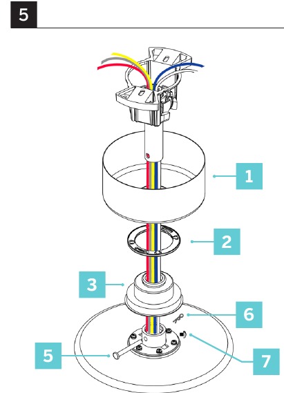 De ventilator ophangen - Stap 1