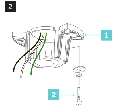 De montagebeugel installeren - Stap 1