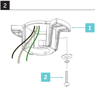 De ophangbeugel installeren - Stap 1