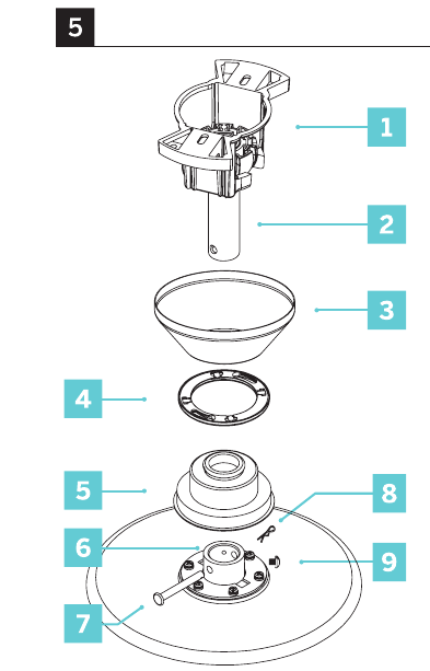 De ventilator ophangen - Stap 1