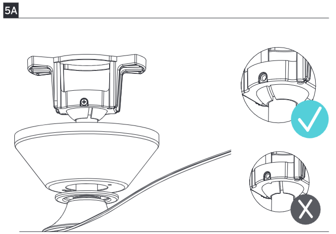 De ventilator ophangen - Stap 2