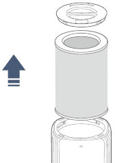 HEPA- en actieve koolfilter verwijderen