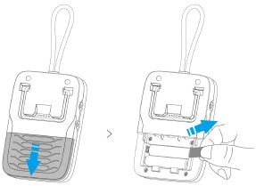 batterij isolatie vel verwijderen