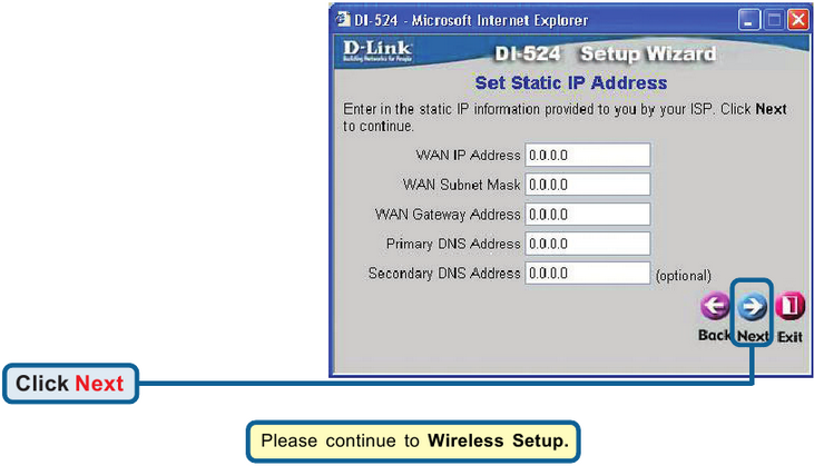 De installatiewizard gebruiken - Stap 10