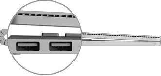 Een USB-accessoire aansluiten