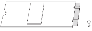 De M.2 SSD-module installeren - Stap 1