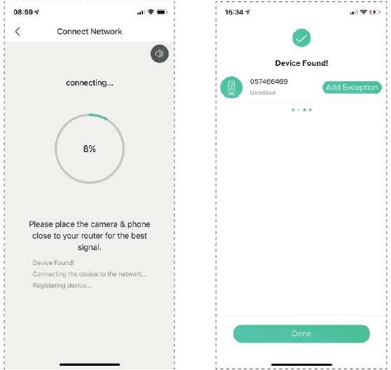Verbind de camera - Wi-Fi-verbinding - Stap 6